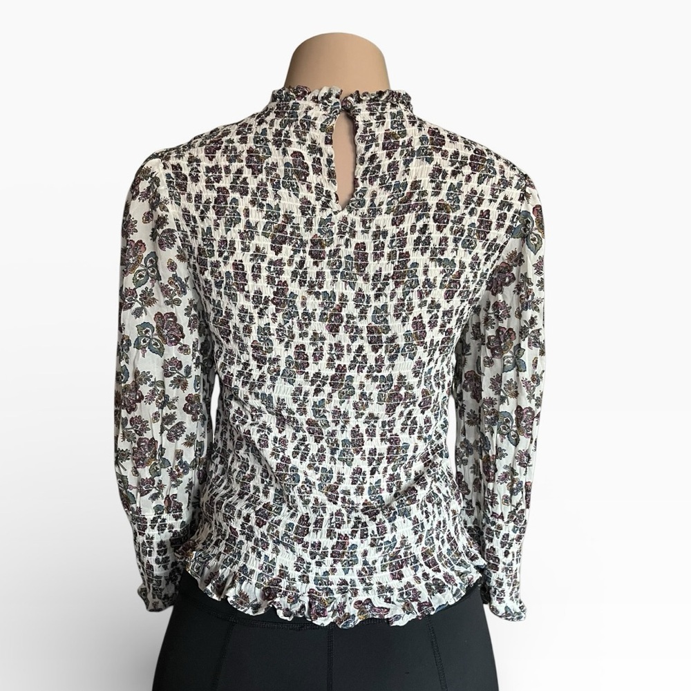 Veronica Beard Textured Floral Top - Picture 3 of 8